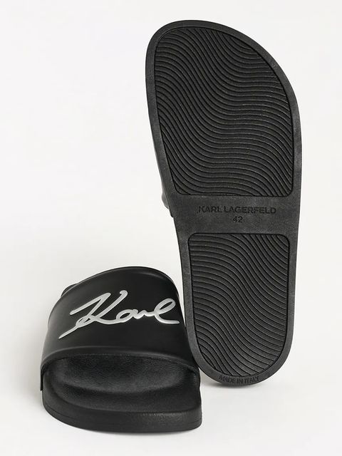 Karl Lagerfeld klapki KONDO 2.0 damskie kolor czarny KL80910