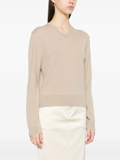 TOTEME V-neck knit sweater - Neutrals