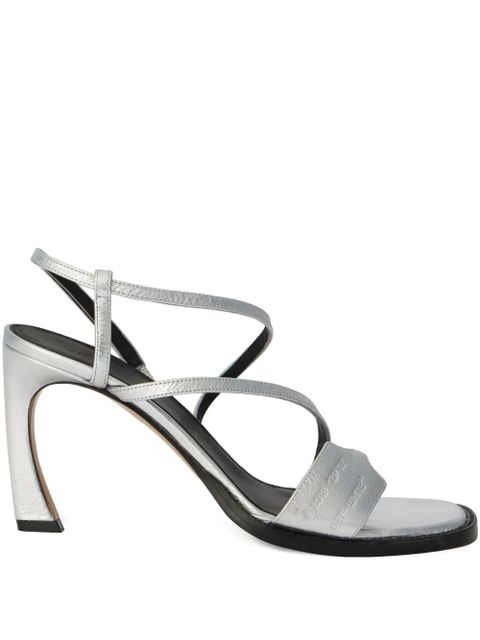 Off-White Zip Tie Loop sandals - Silver - zdjęcie produktu nr 2