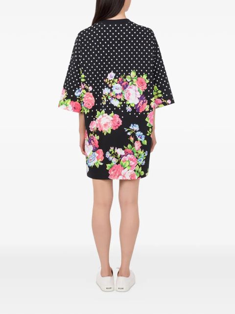 Moschino polka-dot quarter-sleeve dress - Black
