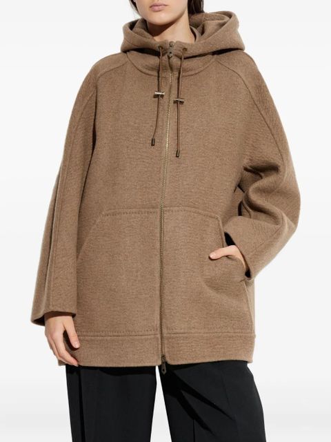 Max Mara Gradi hooded zip jacket - Brown
