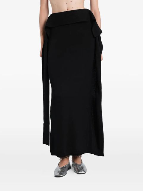 ENTIRE STUDIOS layered draped skirt - Black - zdjęcie produktu nr 1