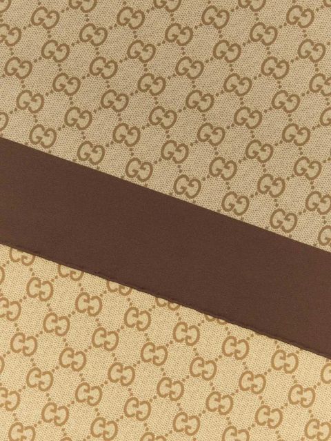 Gucci printed twill scarf - Neutrals - zdjęcie produktu nr 2