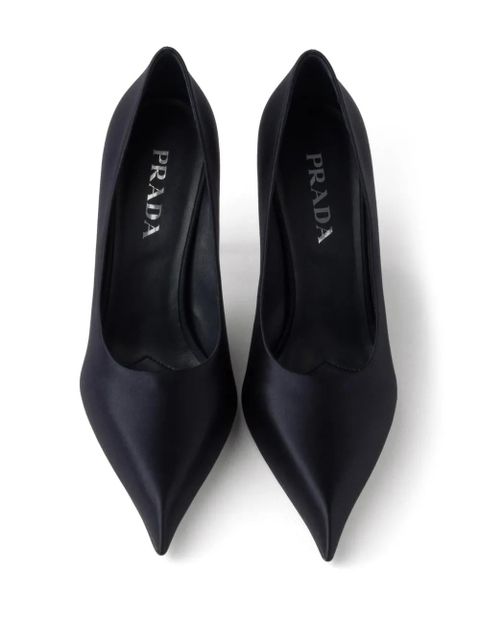 Prada 85mm satin pumps - Blue