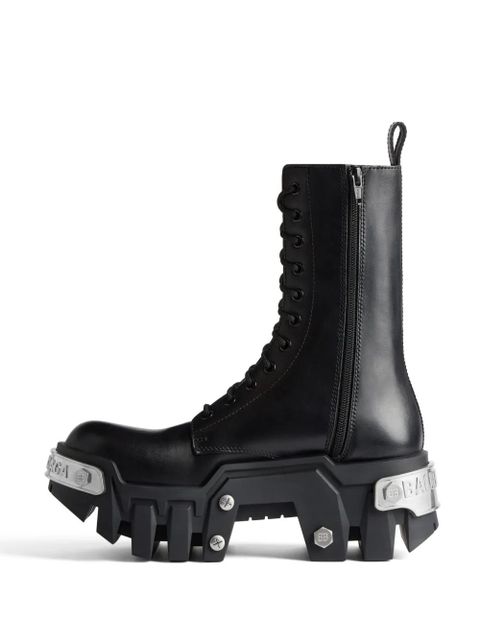 Balenciaga Bulldozer platform lace-up boots - Black