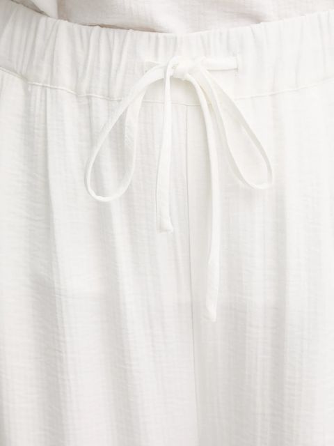 Gestuz spodnie damskie kolor beżowy szerokie high waist 10910440