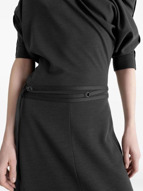 LEMAIRE twisted hem dress - Black