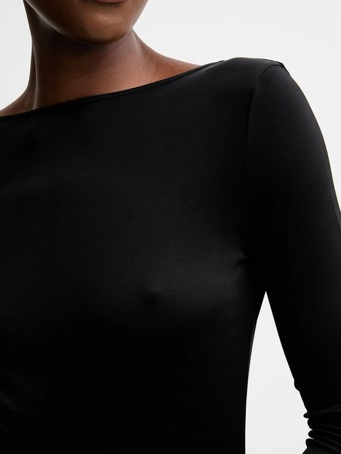 Filippa K sukienka kolor czarny maxi dopasowana 31740