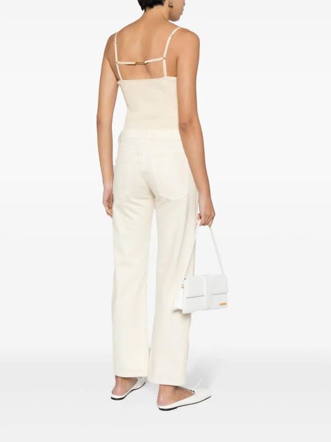 Jacquemus Le Haut Sierra ribbed tank top - Neutrals