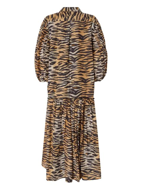 PINKO tiger-print midi dress - Neutrals - zdjęcie produktu nr 2