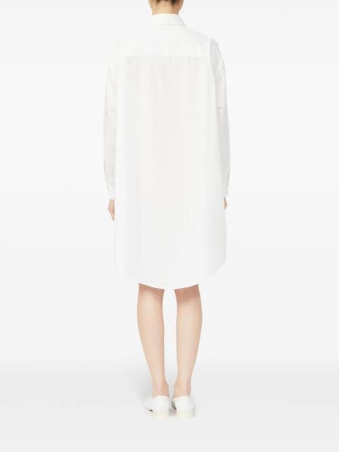 MM6 Maison Margiela signature numbers motif shirt dress - White