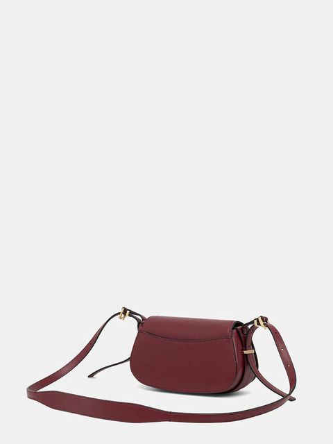 MICHAEL Michael Kors torebka skórzana kolor bordowy 32S5GL0C1L