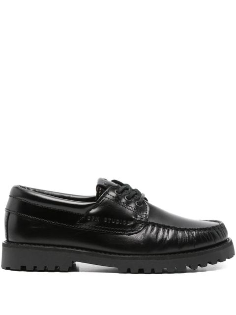 Copenhagen leather lace-up loafers - Black - zdjęcie produktu nr 1