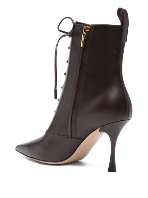 Gianvito Rossi 85mm Vitello boots - Red