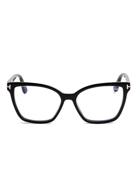TOM FORD Eyewear cat-eye clip-on glasses - Black - zdjęcie produktu nr 1