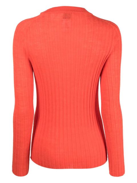 Alysi round-neck chunky ribbed-knit top - Orange - zdjęcie produktu nr 2