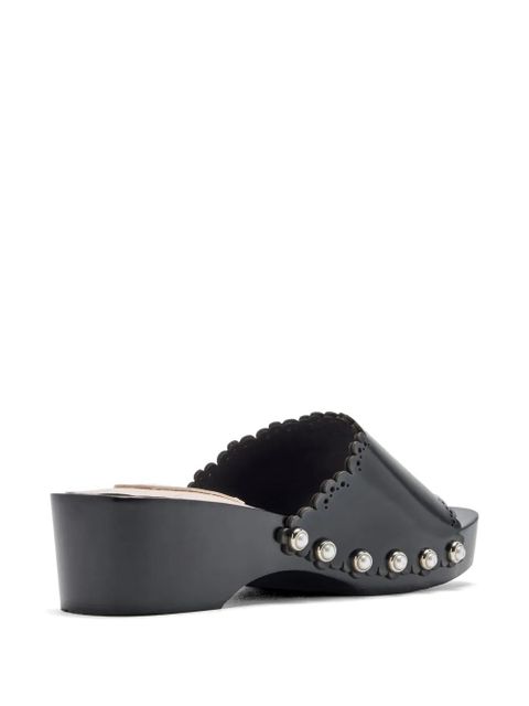 Simone Rocha scalloped pearl sandals - Black - zdjęcie produktu nr 2