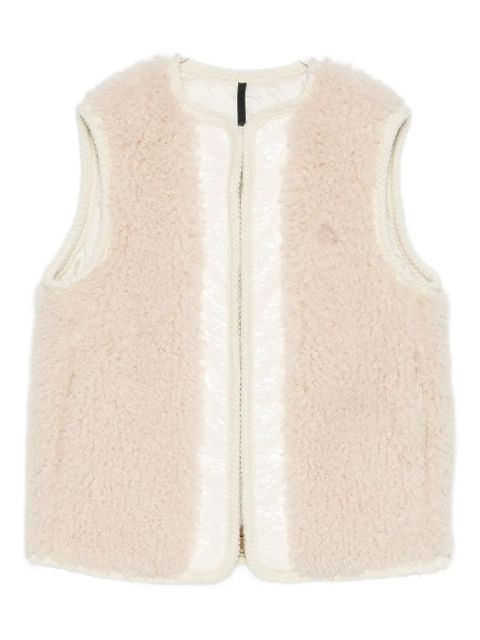 Moncler zip-up sleeveless jacket - Neutrals