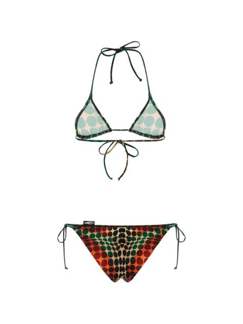 Jean Paul Gaultier Reissue polka-dot bikini set - Brown - zdjęcie produktu nr 1