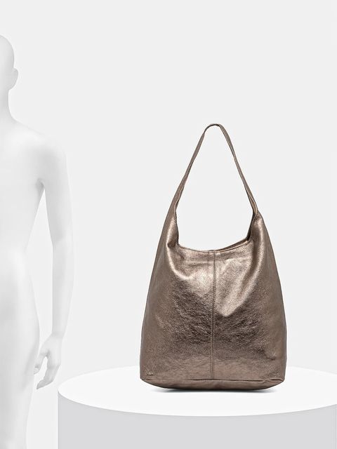 Answear.LAB torebka skórzana kolor pomarańczowy