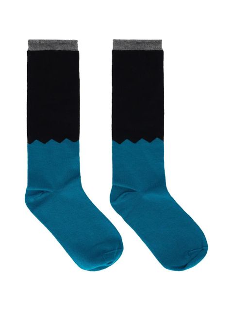Valentino Garavani two-tone socks - Blue - zdjęcie produktu nr 2