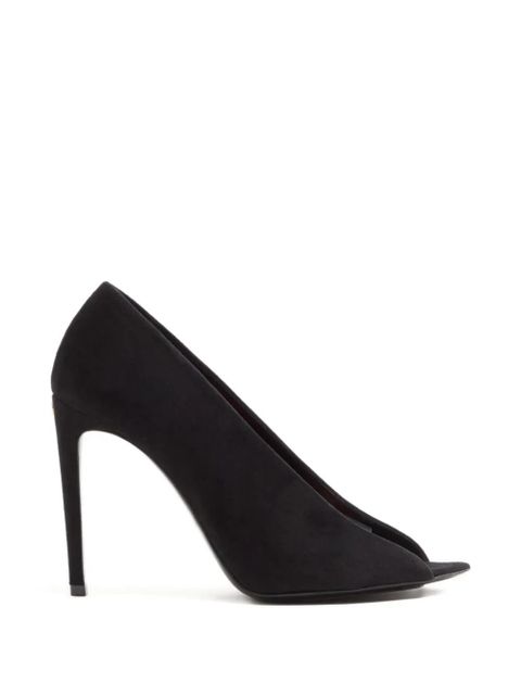 Valentino Garavani open-toe révélé suede sandals - Black - zdjęcie produktu nr 1