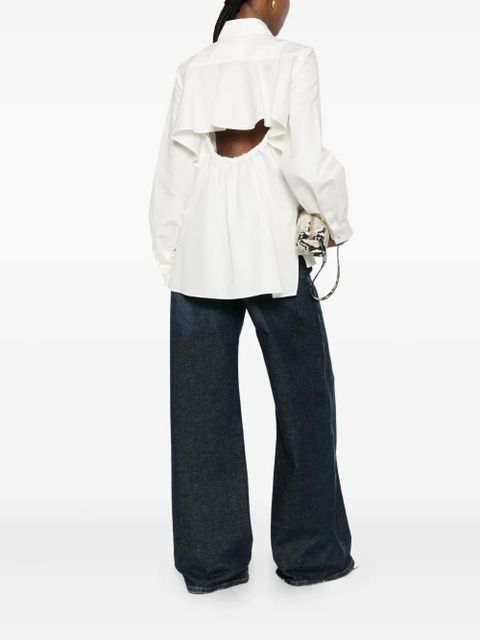 Max Mara cut-out layered shirt - White - zdjęcie produktu nr 2