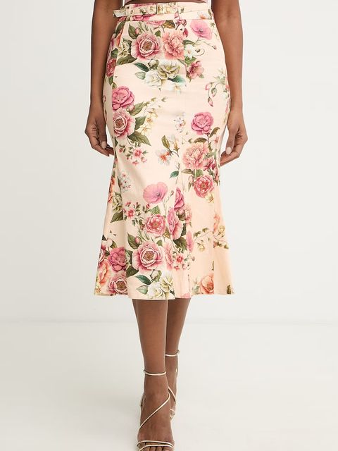 Guess spódnica z lnem RYAN - zdjęcie produktu nr 1