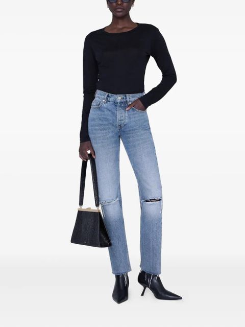 ANINE BING long-sleeve sylvie tee - Black - zdjęcie produktu nr 2