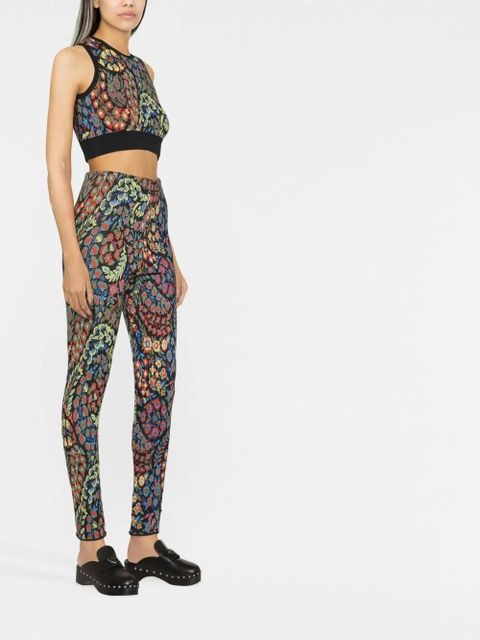 ETRO knitted floral two-piece set - Black