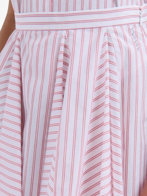 Marni striped mini skirt - Red