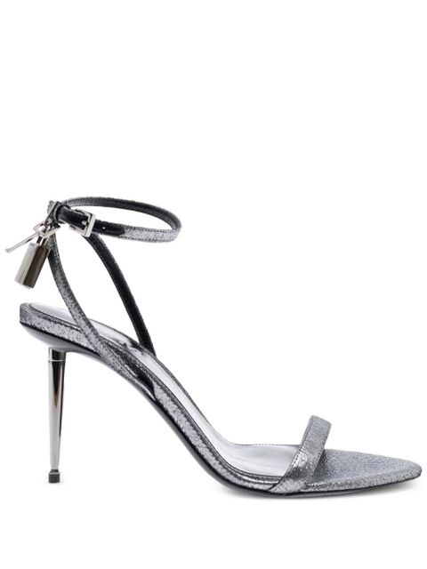 TOM FORD metallic heeled sandals - Silver - zdjęcie produktu nr 1