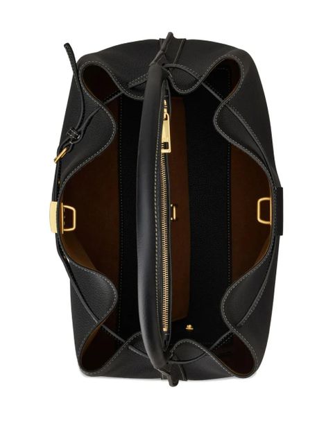 Tod's small T Timeless buckle tote bag - Black