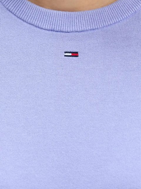 Tommy Jeans sweter bawełniany kolor czarny lekki DW0DW20159