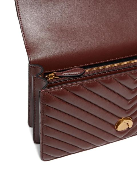 PINKO medium Love One chevron chain shoulder bag - Brown - zdjęcie produktu nr 2