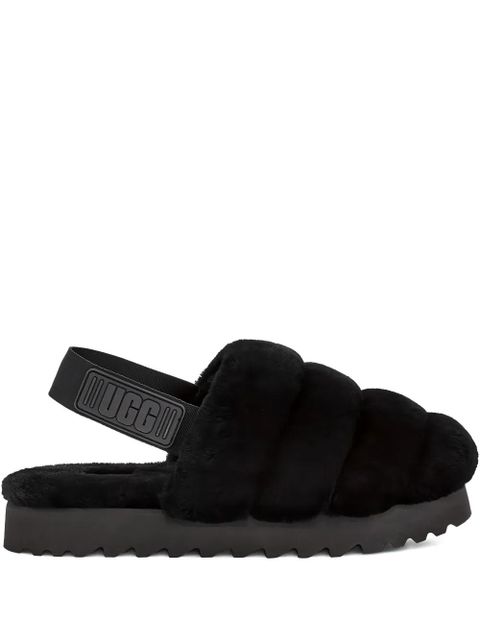 UGG Super Fluff "Black" slippers - zdjęcie produktu nr 1