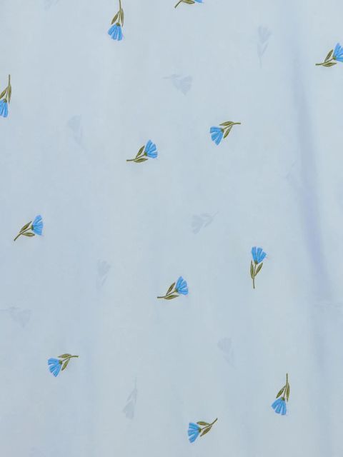 Claudie Pierlot floral-print midi skirt - Blue