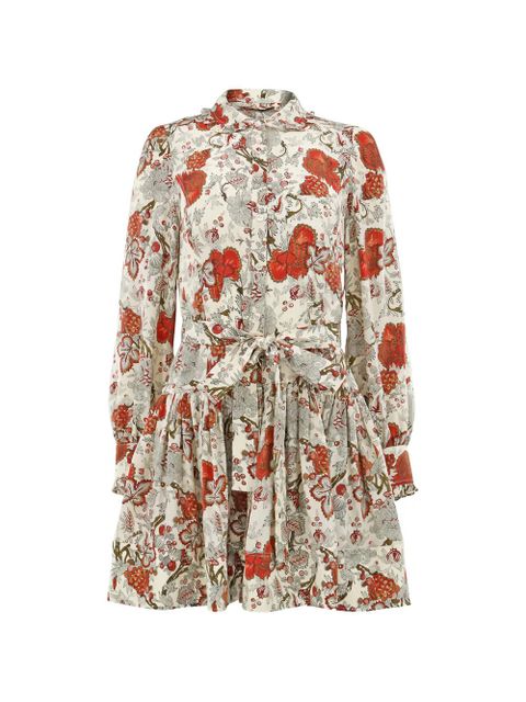 Ulla Johnson Simona floral ruffled mini dress - Neutrals - zdjęcie produktu nr 1