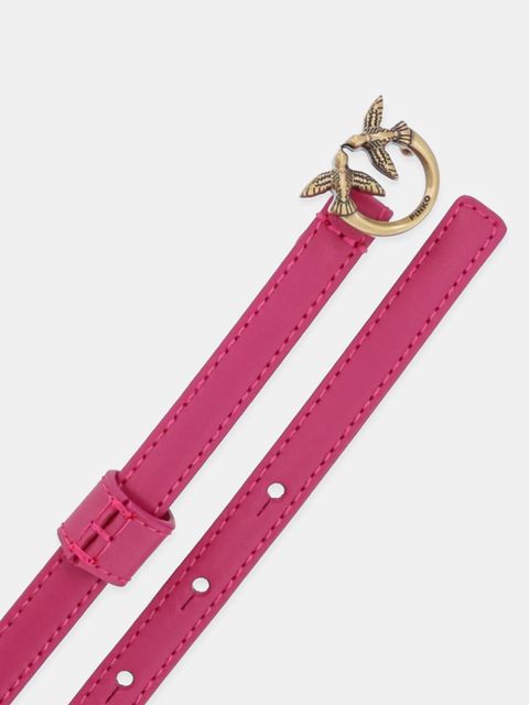 Pinko pasek skórzany damski kolor różowy 102148 A0F1 - zdjęcie produktu nr 2