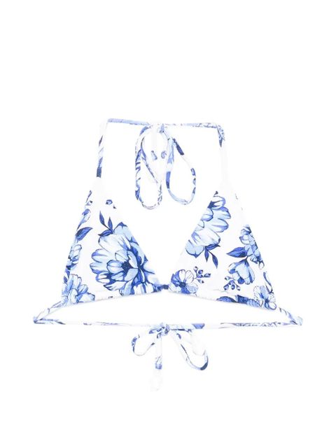 FARM Rio floral-print bikini top - White - zdjęcie produktu nr 1