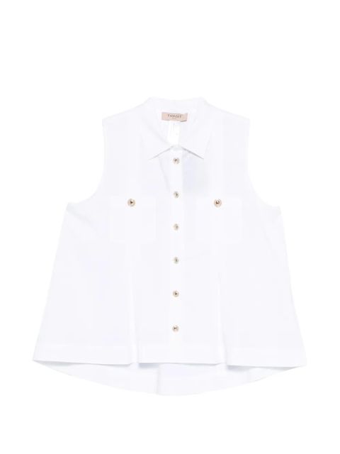 TWINSET chest-pocket shirt - White - zdjęcie produktu nr 1