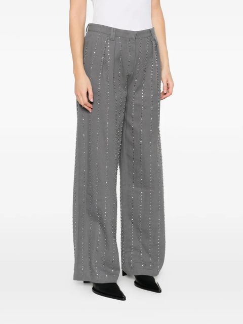 PINKO Penny embellished trousers - Grey