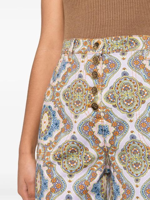ETRO mandala-print flared jeans - Purple