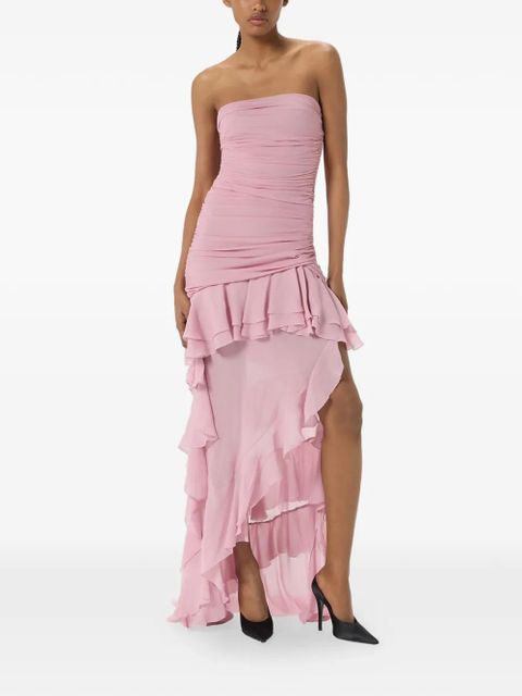 Blumarine strapless ruffled gown - Pink - zdjęcie produktu nr 2