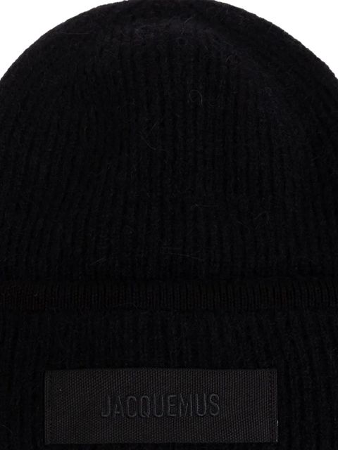Jacquemus alpaca wool beanie - Black