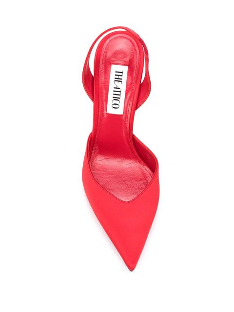 The Attico pointed slingback pumps - Red