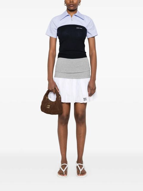 Miu Miu virgin-wool top - Blue