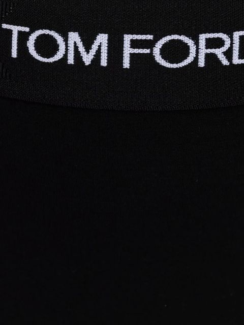 TOM FORD logo-print boxer briefs - Black