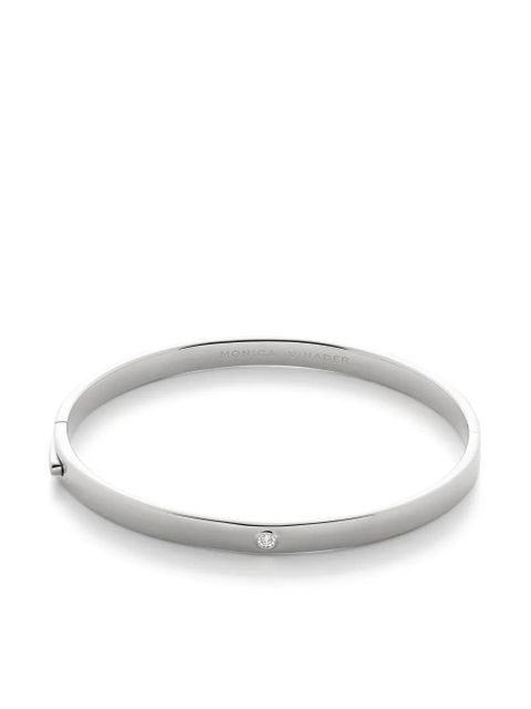Monica Vinader diamond bangle bracelet - Silver - zdjęcie produktu nr 1