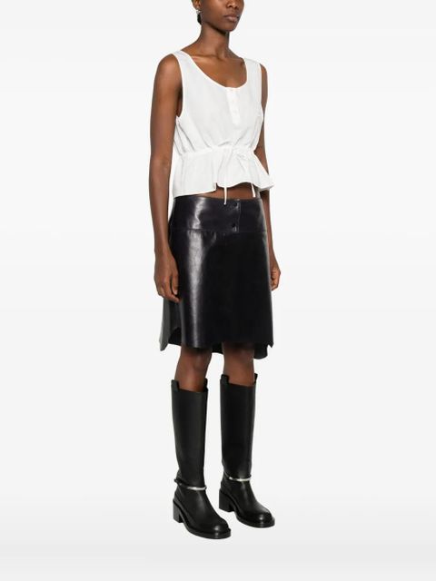 Miu Miu drawstring top - White